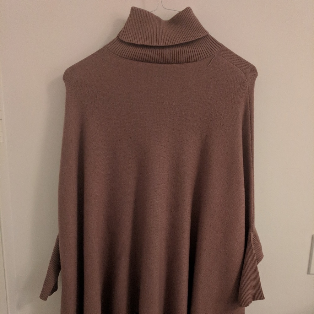 Women Vintage Poncho Wool Size S/M